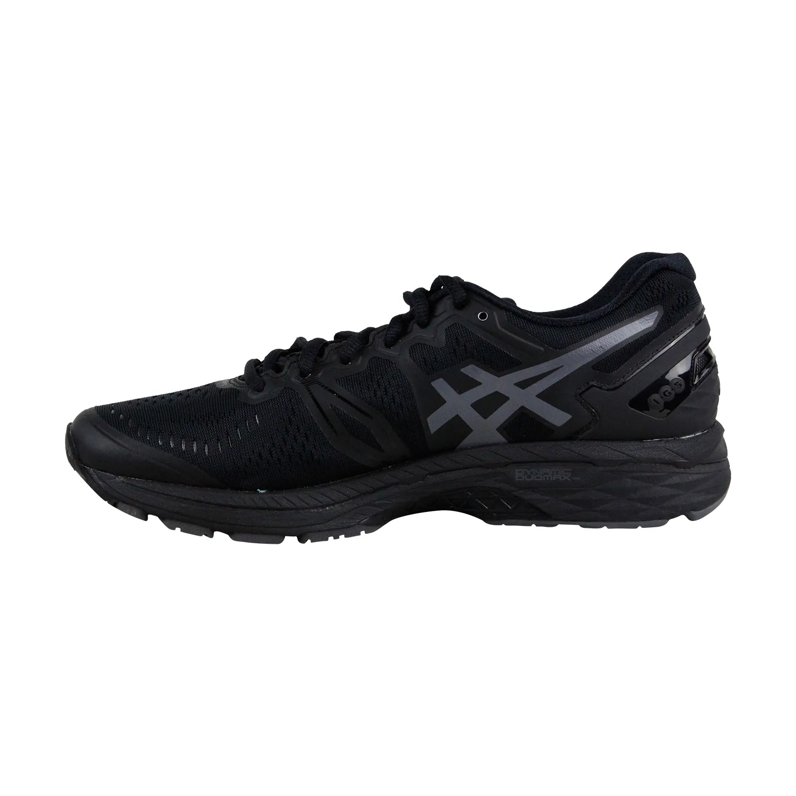 Asics Gel Kayano 23 T646N-9099 Mens Black Canvas Lace Up Athletic Running Shoes