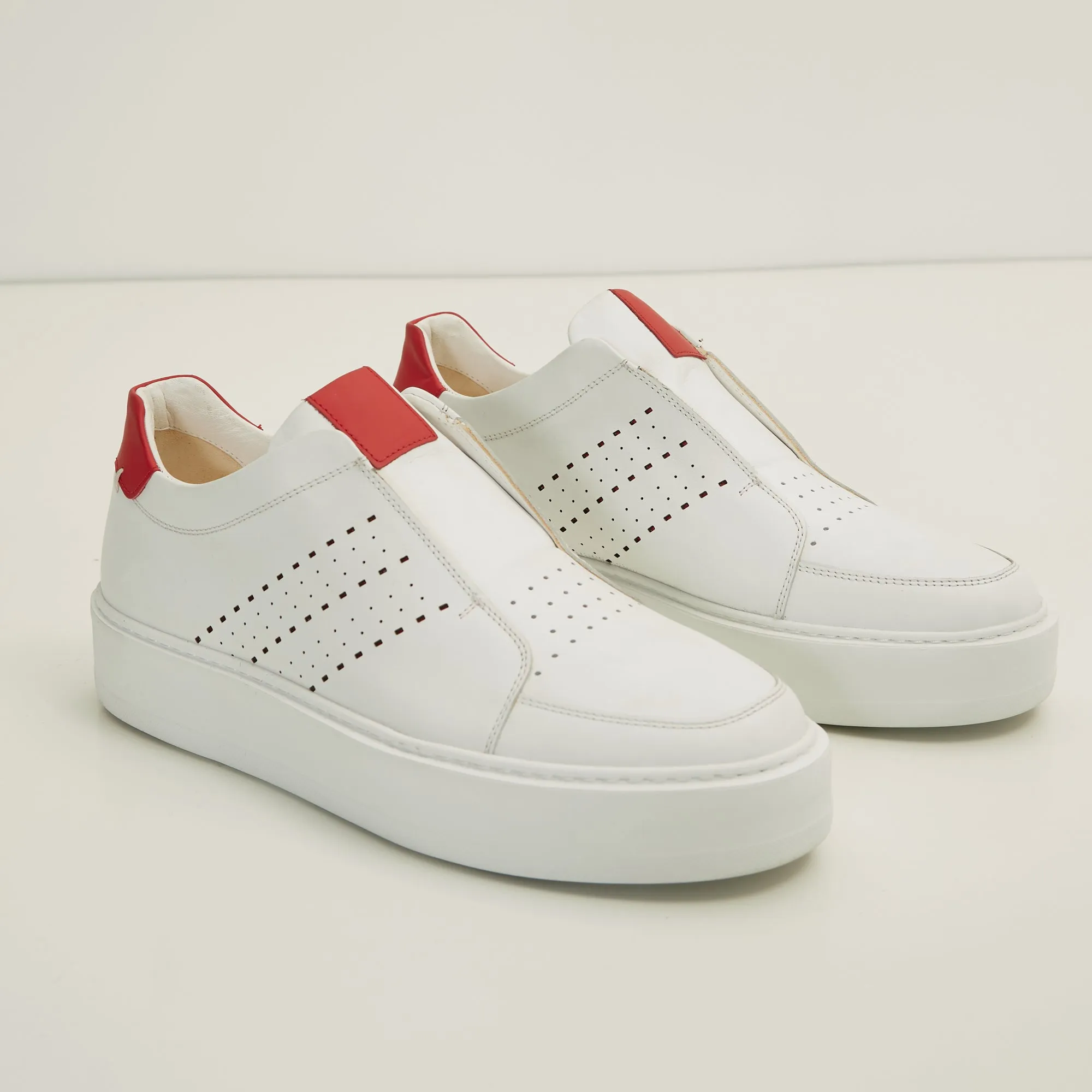 Blanco Casual Sneaker -  White Red