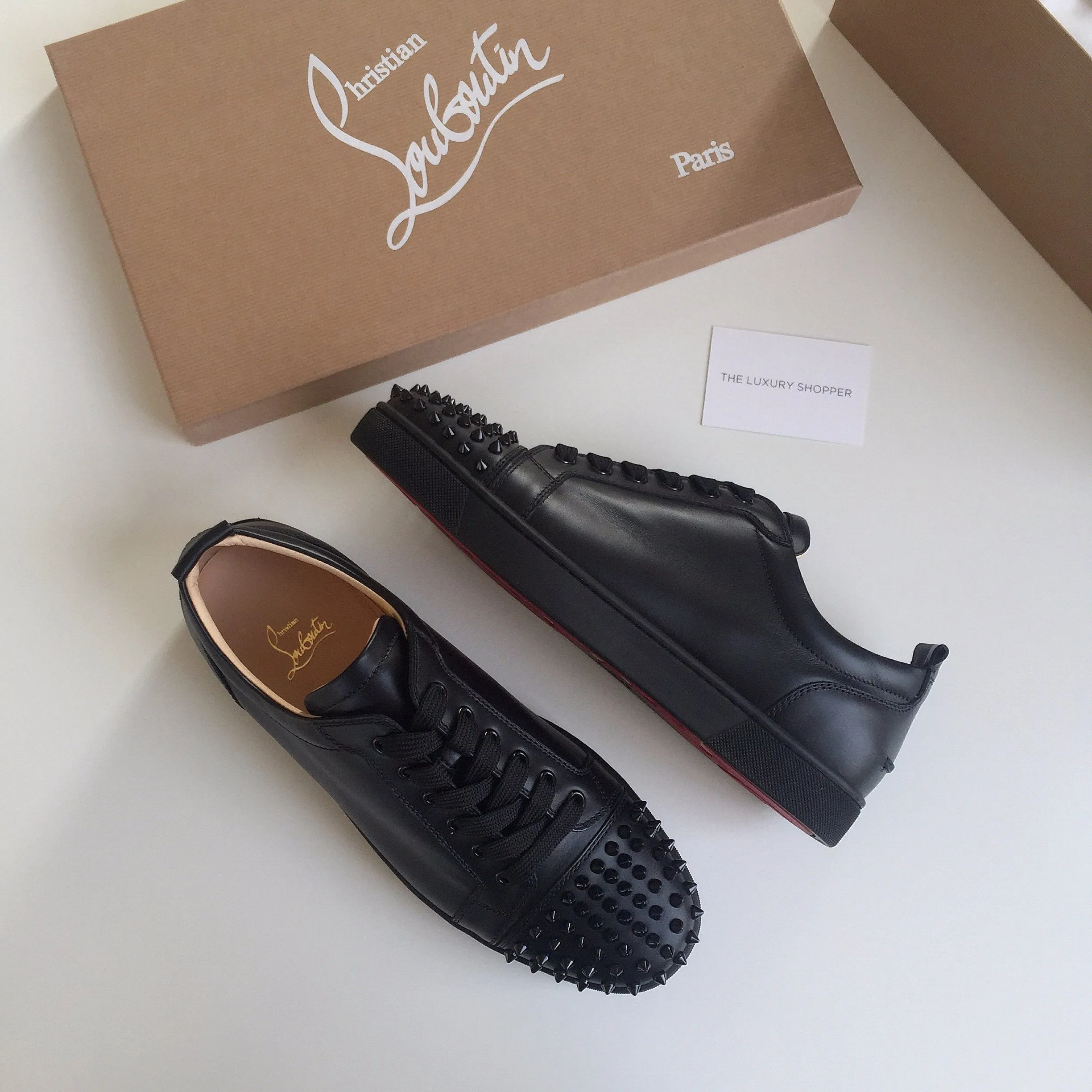 Christian Louboutin Louis Junior Spikes Leather