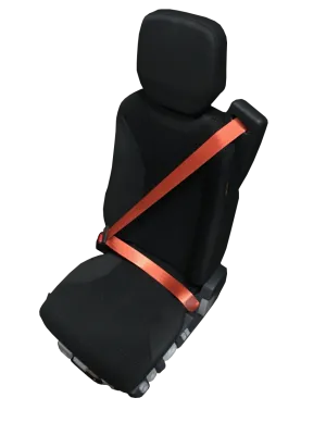 ISRI 6830/870 NTS Seat – Integrated 3PT Belt and Headrest – Black Cloth