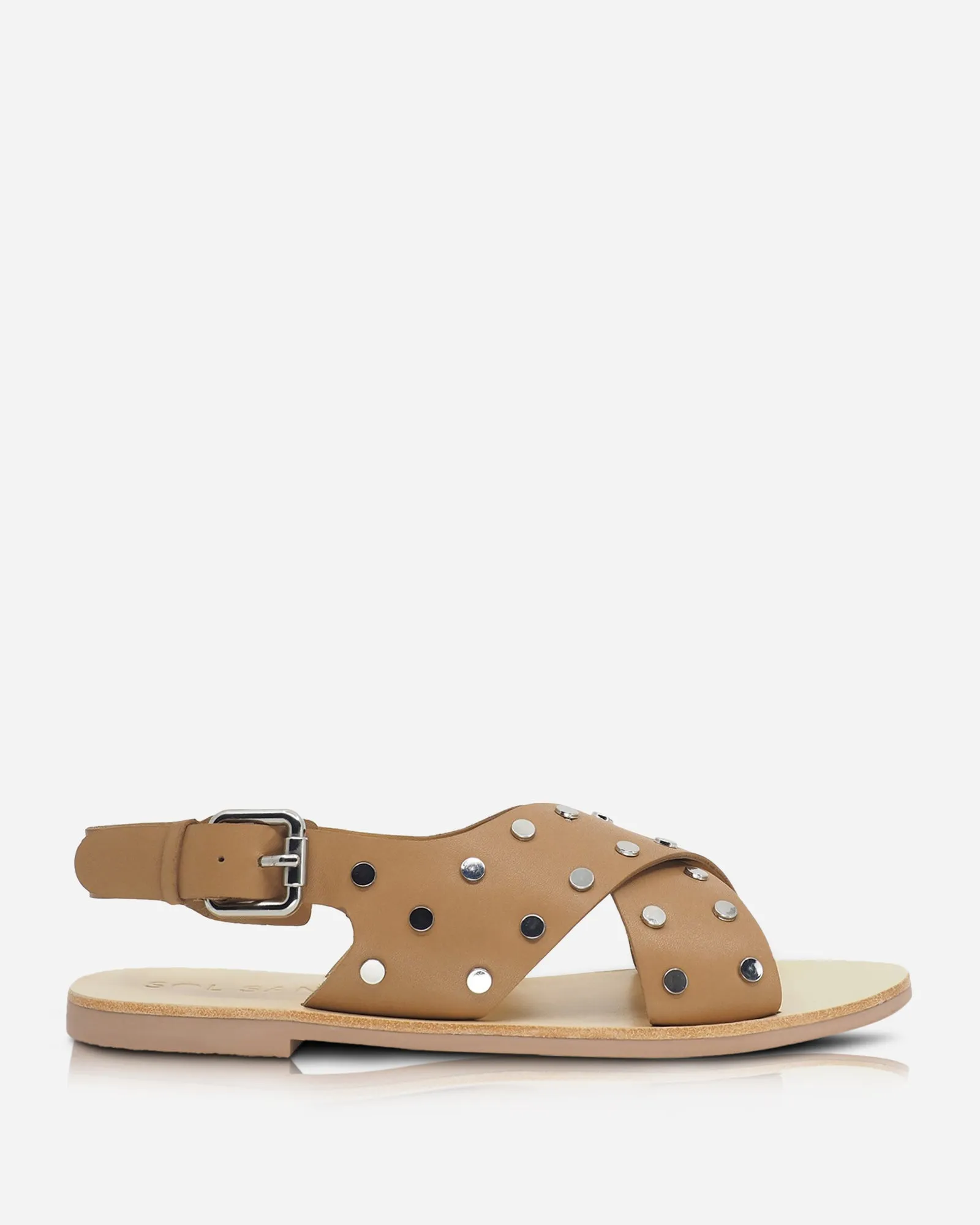 Kyra Sandal Tan/Silver