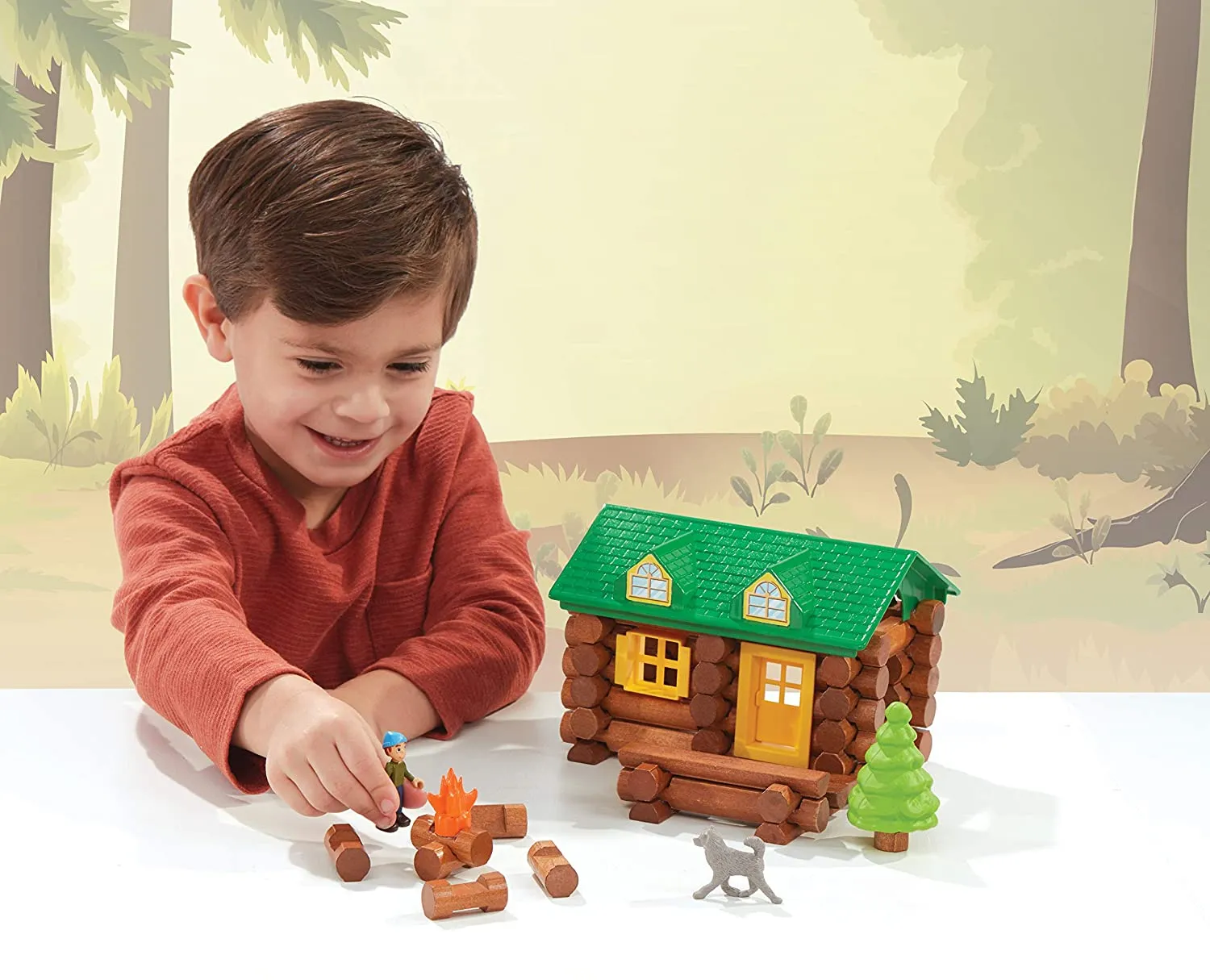 Lincoln Logs On the Trail - 59 pc