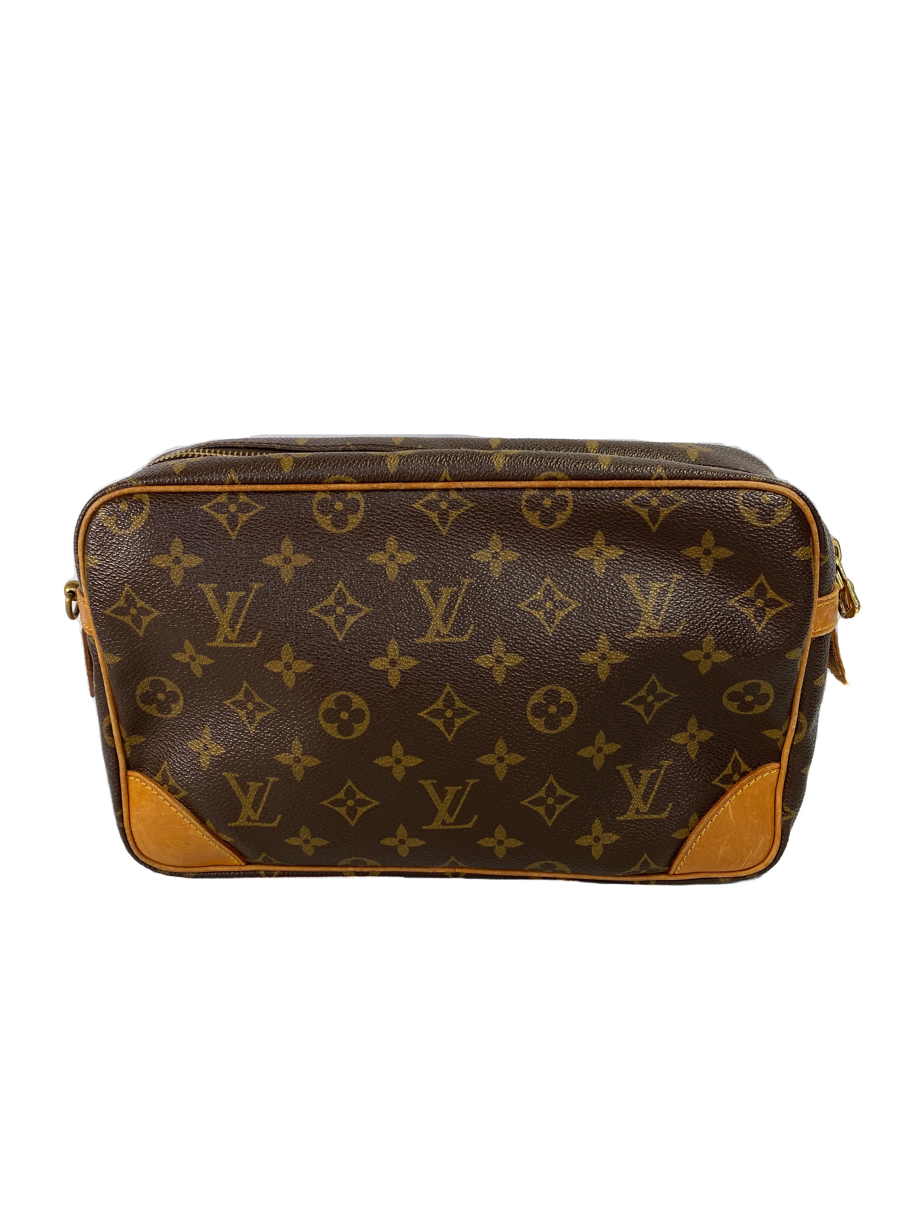 Louis Vuitton 1992 vintage customized Compiegne 28 with vintage LV strap