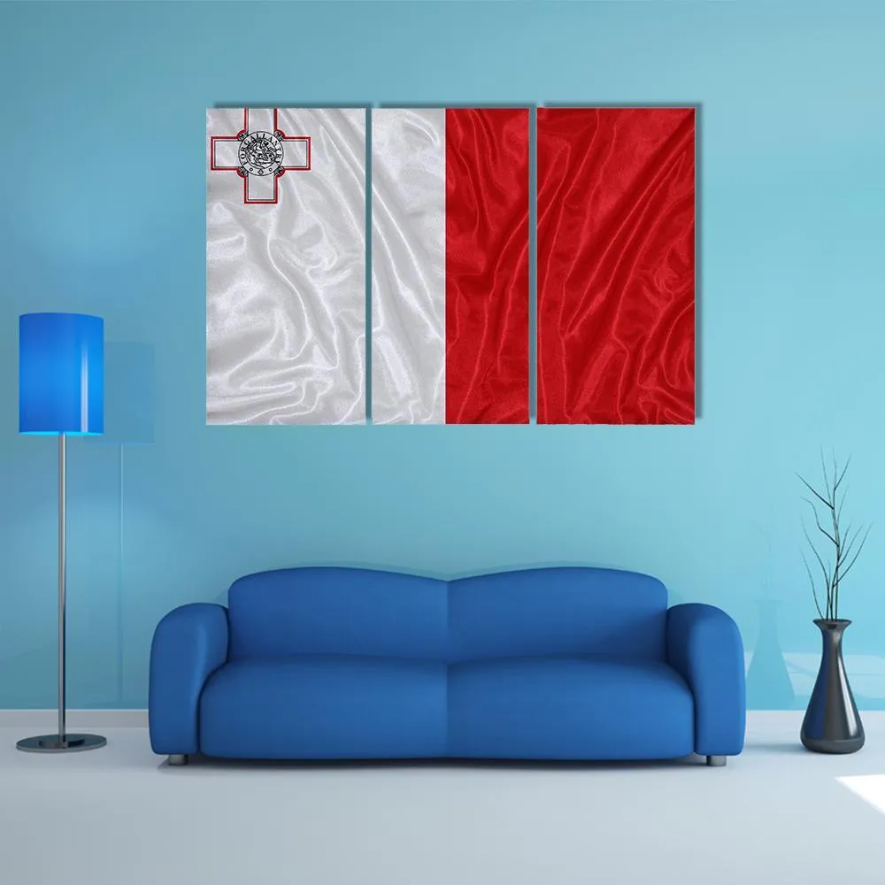 Malta Flag Canvas Wall Art