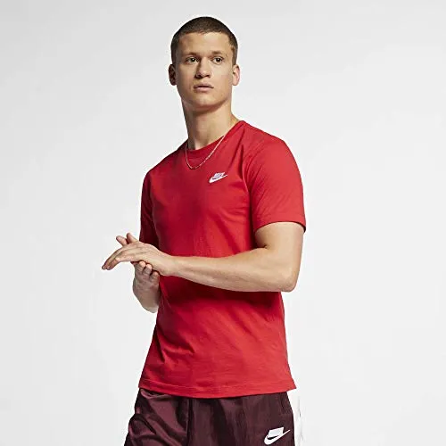 Men's Nike Sportswear Club T-Shirt Nike Shirt for Men Red 2XL