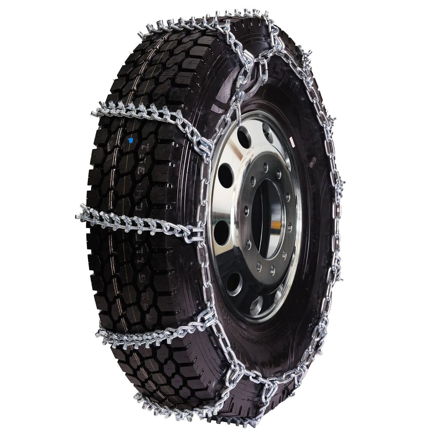 pewag 7mm, Star Stud, Ladder Pattern Tire Chains without Cams - for Heavy Truck - Pair - USA2247S 7ST