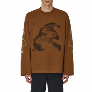 ROA T-Shirt Long Sleeve Graphic (Brown)