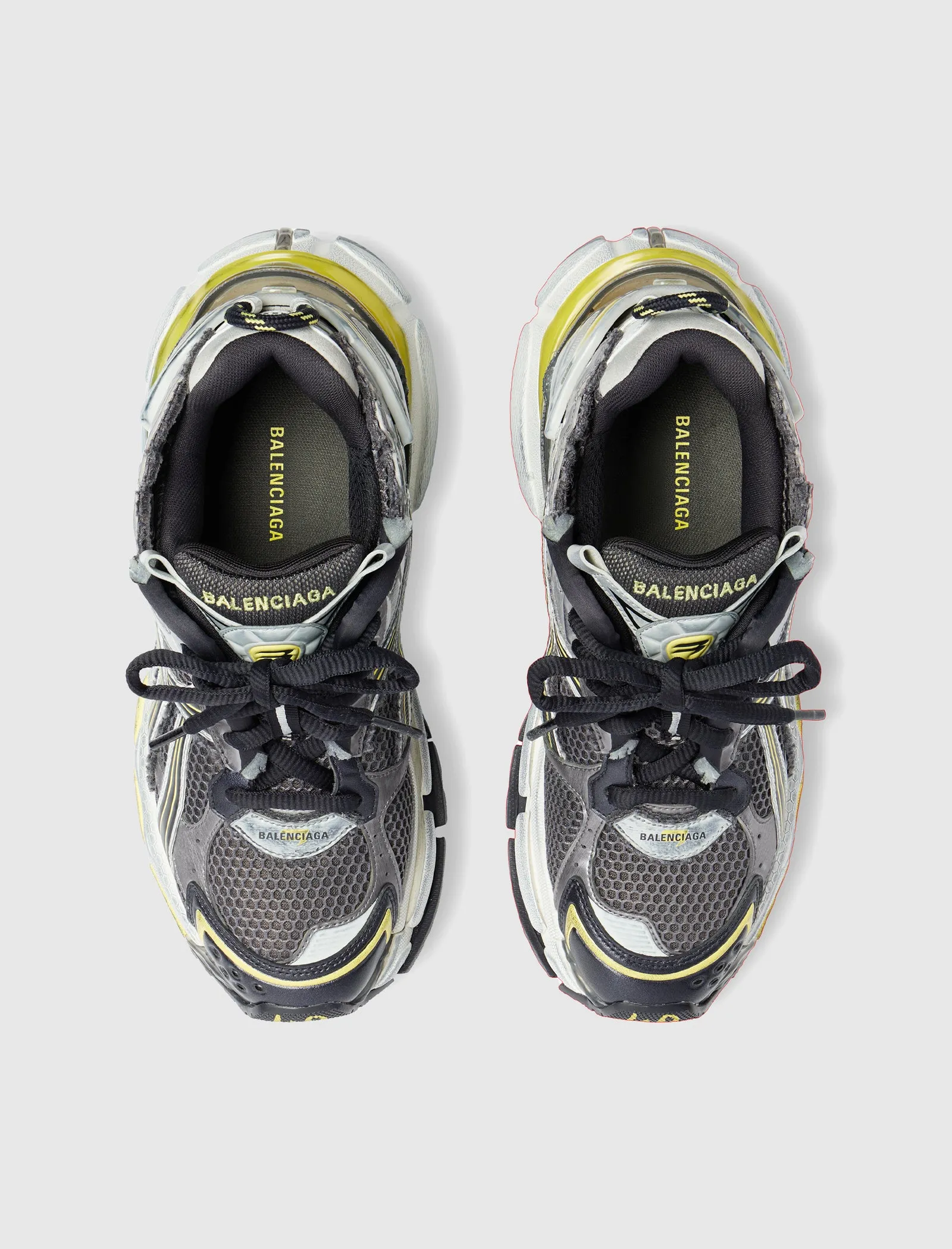 RUNNER SNEAKER "DARK GREY/YELLOW/ WHITE"