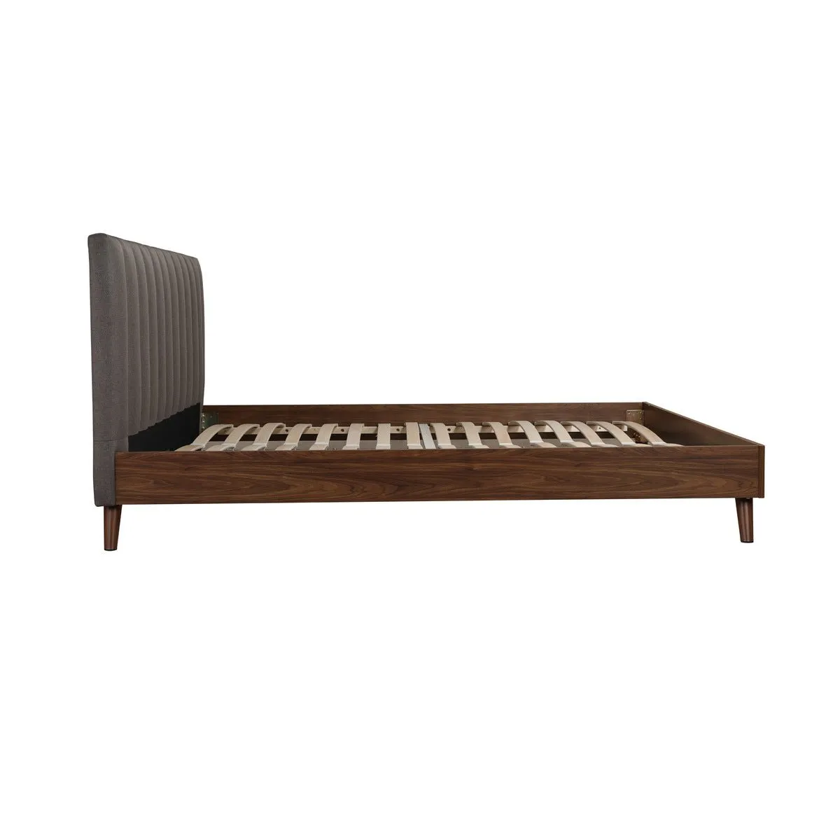 Sasha King Platform Bed with Upholstered Headboard