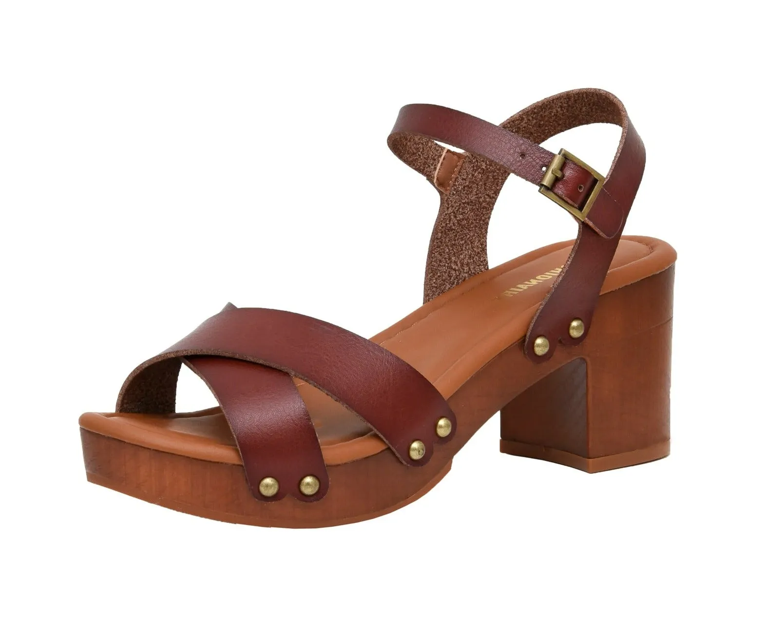 Slate Faux Wood Sandals