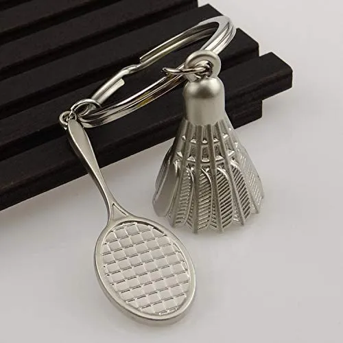 Stylish Metal Badminton Keychain Premium With Box