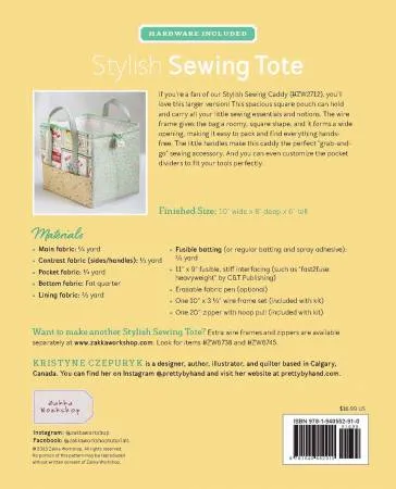 Stylish Sewing Tote Pattern / Kit