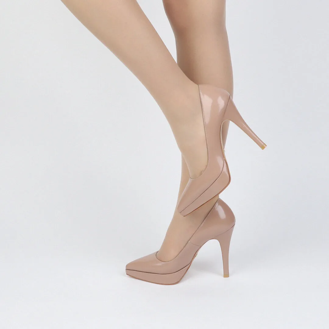 *UK size 3 - OTOPO - beige, 9/1cm heels